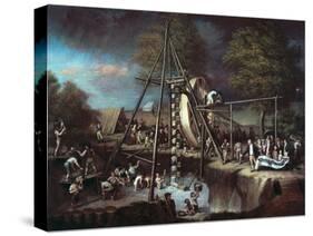 Exhumation of Martodonte, Baltimore, 1799-Charles Willson Peale-Stretched Canvas