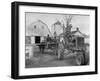 Exiled Premier of Hungary, Ferenc Nagy and His Family Working on Farm-null-Framed Photographic Print