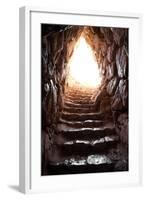 Exit Of A Cave In Archaeological Excavations Of Mycenae-ollirg-Framed Art Print