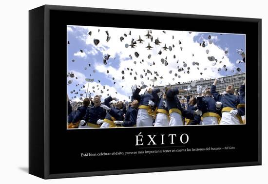 Éxito. Cita Inspiradora Y Póster Motivacional-null-Framed Stretched Canvas