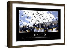 Éxito. Cita Inspiradora Y Póster Motivacional-null-Framed Photographic Print