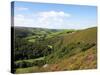 Exmoor From County Gate, Looking Towards Brendon, Exmoor National Park, Somerset, England, Uk-Jeremy Lightfoot-Stretched Canvas