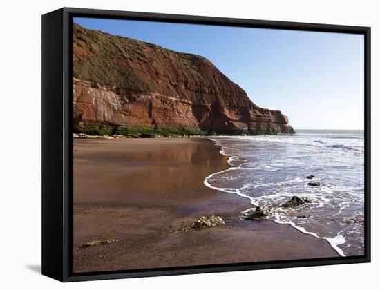 Exmouth Cliffs, Exmouth, Devon, England, United Kingdom, Europe-Jeremy Lightfoot-Framed Stretched Canvas