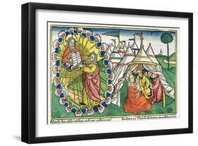 Exodus 20:1-5: Moses receiving the Ten Commandments-Unknown-Framed Giclee Print