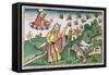 Exodus 8:20-32: Moses and the swarm of flies, one of the Seven Plagues of Egypt-Unknown-Framed Stretched Canvas