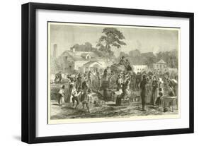 Exodus of Confederates from Atlanta, September 1864-null-Framed Premium Giclee Print