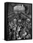 Exodus of Germans at Liverpool Street Station, WW1-Steven Spurrier-Framed Stretched Canvas