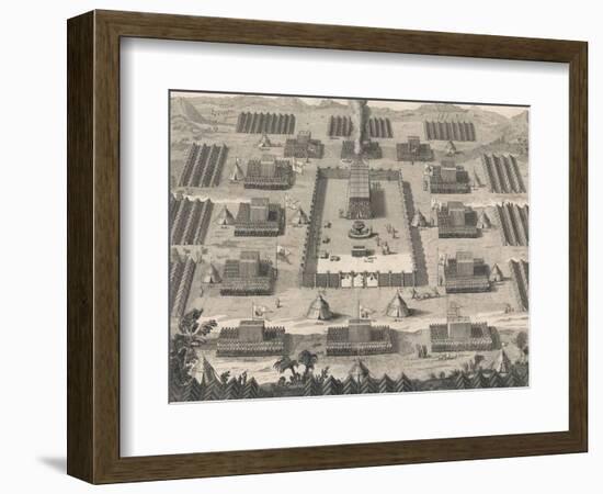 Exodus: The Israelites Encamped About the Tabernacle Erected in the Wilderness-Dom Augustin Calmet-Framed Photographic Print