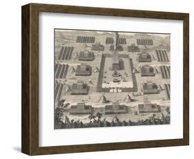 Exodus: The Israelites Encamped About the Tabernacle Erected in the Wilderness-Dom Augustin Calmet-Framed Photographic Print
