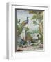 Exotic Birds and Domestic Fowl in a Picturesque Park, Early 18th Century-Jakob Bogdany-Framed Giclee Print