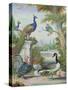 Exotic Birds and Domestic Fowl in a Picturesque Park, Early 18th Century-Jakob Bogdany-Stretched Canvas