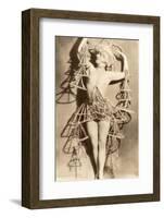 Exotic Dancer in Wild Costume-null-Framed Photographic Print