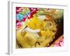 Exotic Fruit Salad with Coconut Shavings in Half a Pineapple-Foodcollection-Framed Photographic Print