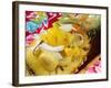 Exotic Fruit Salad with Coconut Shavings in Half a Pineapple-Foodcollection-Framed Photographic Print