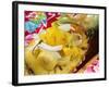 Exotic Fruit Salad with Coconut Shavings in Half a Pineapple-Foodcollection-Framed Photographic Print