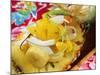 Exotic Fruit Salad with Coconut Shavings in Half a Pineapple-Foodcollection-Mounted Photographic Print