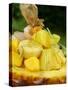 Exotic Fruit Salad with Lime Zest in Half a Pineapple-Foodcollection-Stretched Canvas