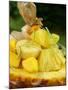 Exotic Fruit Salad with Lime Zest in Half a Pineapple-Foodcollection-Mounted Photographic Print