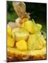 Exotic Fruit Salad with Lime Zest in Half a Pineapple-Foodcollection-Mounted Photographic Print