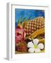 Exotic Fruits: Lychees, Red Pitahaya, Papaya, Pineapple-Vladimir Shulevsky-Framed Photographic Print