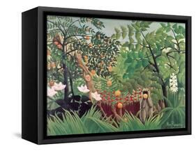 Exotic Landscape, 1910-Henri Rousseau-Framed Stretched Canvas