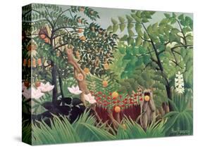 Exotic Landscape, 1910-Henri Rousseau-Stretched Canvas