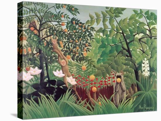 Exotic Landscape, 1910-Henri Rousseau-Stretched Canvas