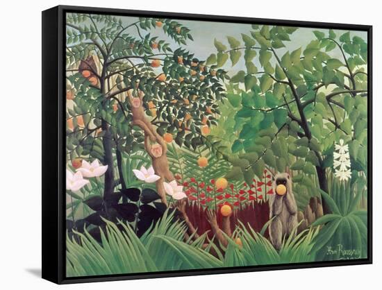 Exotic Landscape, 1910-Henri Rousseau-Framed Stretched Canvas