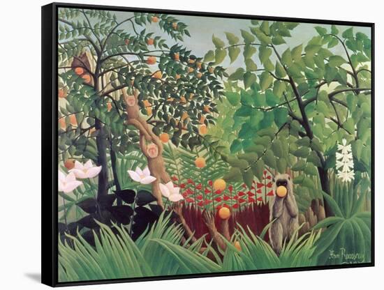 Exotic Landscape, 1910-Henri Rousseau-Framed Stretched Canvas