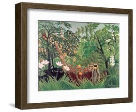 Exotic Landscape, 1910-Henri Rousseau-Framed Premium Giclee Print