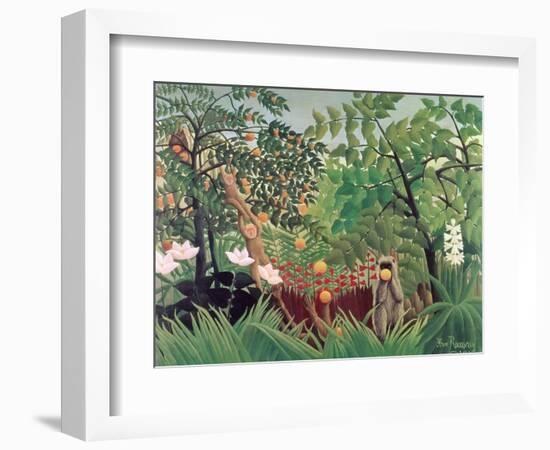 Exotic Landscape, 1910-Henri Rousseau-Framed Premium Giclee Print