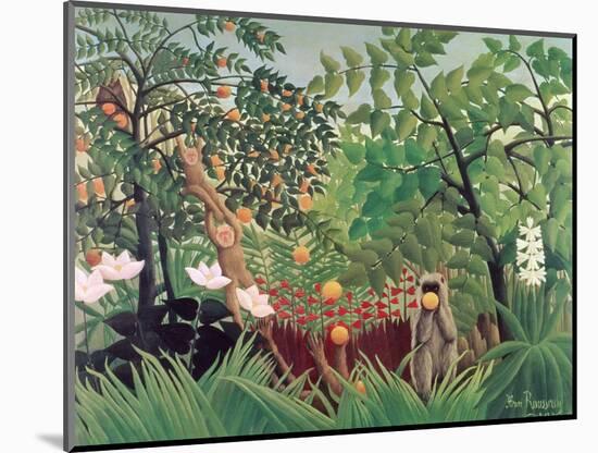 Exotic Landscape, 1910-Henri Rousseau-Mounted Premium Giclee Print