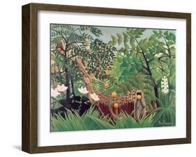 Exotic Landscape, 1910-Henri Rousseau-Framed Giclee Print