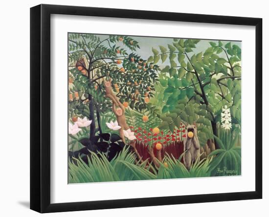 Exotic Landscape, 1910-Henri Rousseau-Framed Giclee Print