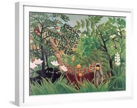 Exotic Landscape, 1910-Henri Rousseau-Framed Giclee Print