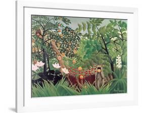 Exotic Landscape, 1910-Henri Rousseau-Framed Giclee Print