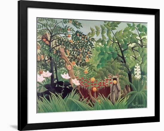 Exotic Landscape, 1910-Henri Rousseau-Framed Giclee Print