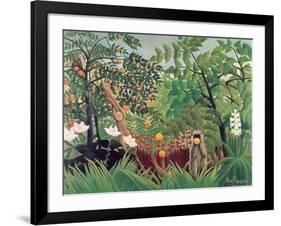 Exotic Landscape, 1910-Henri Rousseau-Framed Giclee Print