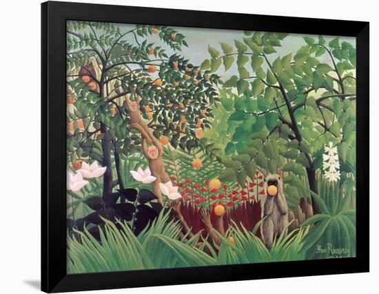 Exotic Landscape, 1910-Henri Rousseau-Framed Giclee Print