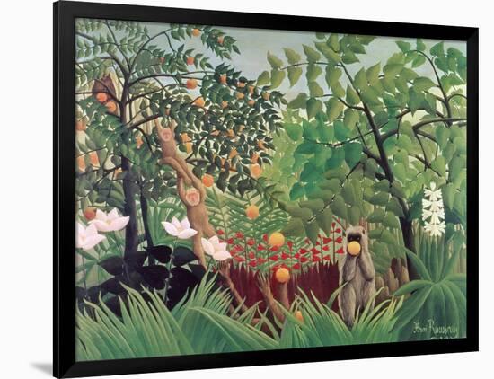 Exotic Landscape, 1910-Henri Rousseau-Framed Giclee Print