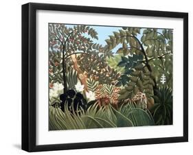 Exotic Landscape-Henri Rousseau-Framed Giclee Print