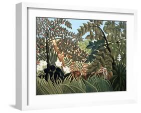 Exotic Landscape-Henri Rousseau-Framed Giclee Print