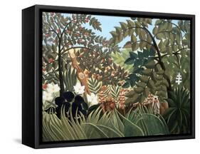 Exotic Landscape-Henri Rousseau-Framed Stretched Canvas