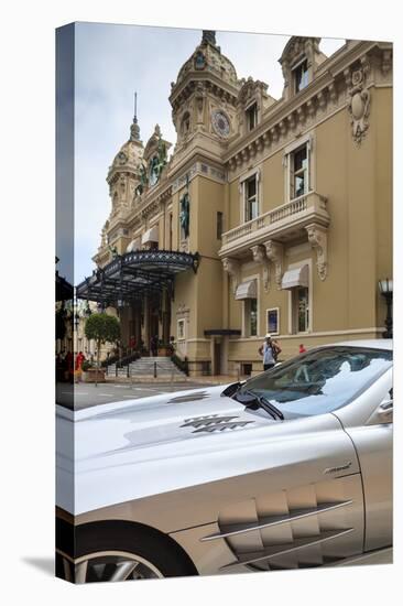Exotic Sports Car Outside Casino De Monte-Carlo, Monaco, Europe-Amanda Hall-Stretched Canvas