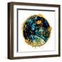 EXOTIC TROPICAL Art. Ink Colors are Amazingly Bright, Luminous, Translucent, Free-Flowing, and Dry-CARACOLLA-Framed Art Print