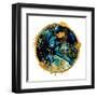 EXOTIC TROPICAL Art. Ink Colors are Amazingly Bright, Luminous, Translucent, Free-Flowing, and Dry-CARACOLLA-Framed Art Print