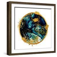 EXOTIC TROPICAL Art. Ink Colors are Amazingly Bright, Luminous, Translucent, Free-Flowing, and Dry-CARACOLLA-Framed Art Print