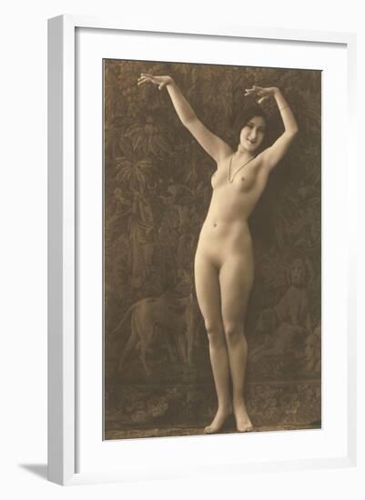 Exotic Vintage Nude-null-Framed Art Print