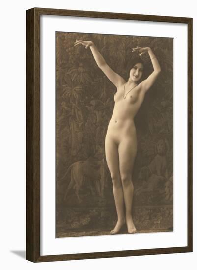 Exotic Vintage Nude-null-Framed Art Print