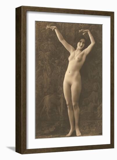 Exotic Vintage Nude-null-Framed Art Print